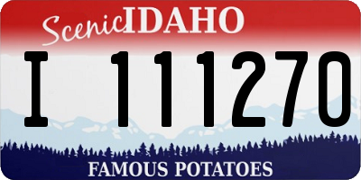 ID license plate I111270