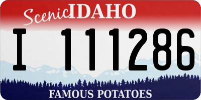 ID license plate I111286
