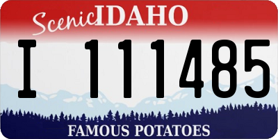 ID license plate I111485