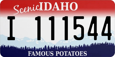 ID license plate I111544