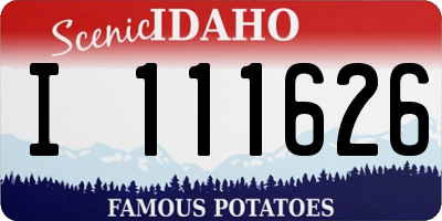 ID license plate I111626