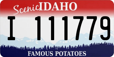 ID license plate I111779