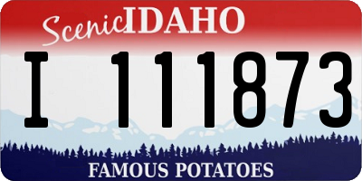ID license plate I111873