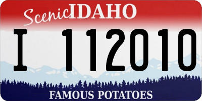ID license plate I112010