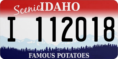 ID license plate I112018