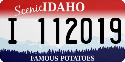 ID license plate I112019