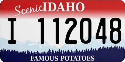 ID license plate I112048