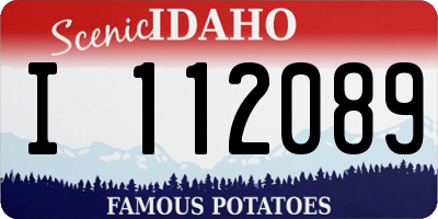 ID license plate I112089