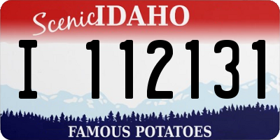 ID license plate I112131