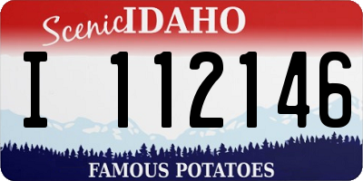 ID license plate I112146