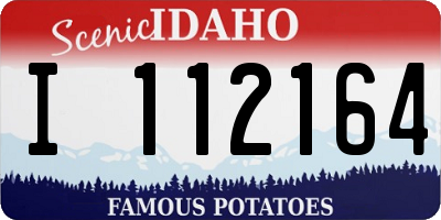 ID license plate I112164