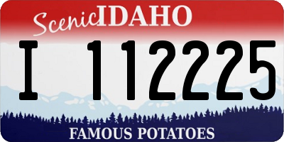 ID license plate I112225