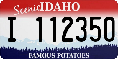 ID license plate I112350