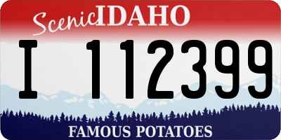 ID license plate I112399