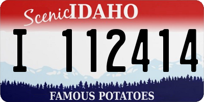 ID license plate I112414