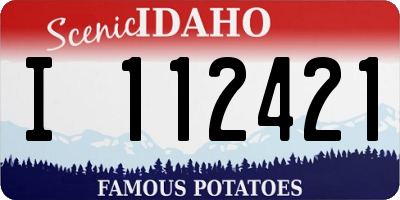 ID license plate I112421