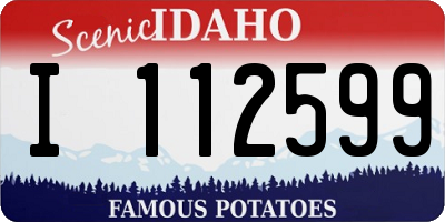 ID license plate I112599