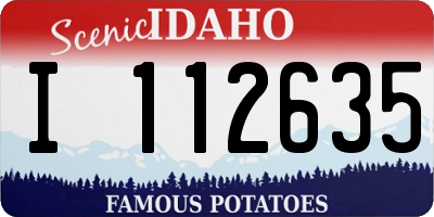 ID license plate I112635