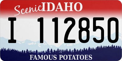 ID license plate I112850
