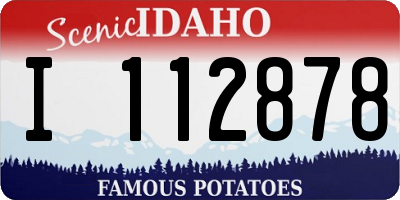 ID license plate I112878