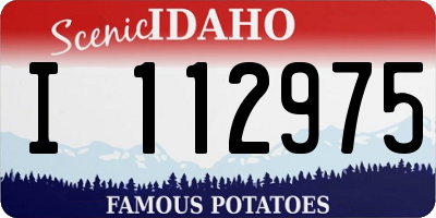 ID license plate I112975