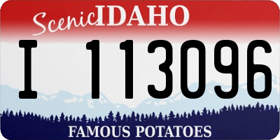 ID license plate I113096
