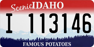 ID license plate I113146