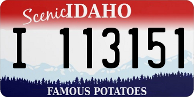 ID license plate I113151