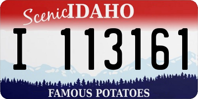 ID license plate I113161