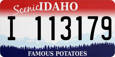 ID license plate I113179