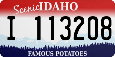 ID license plate I113208