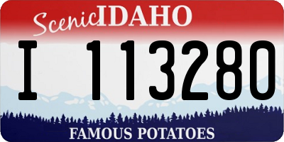 ID license plate I113280