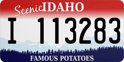 ID license plate I113283
