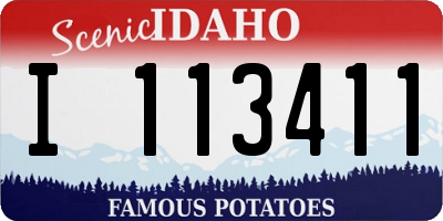 ID license plate I113411