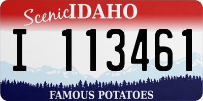 ID license plate I113461