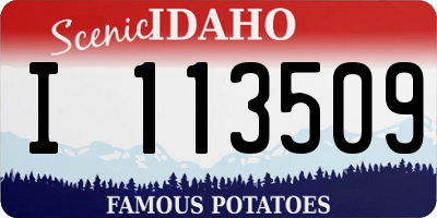 ID license plate I113509