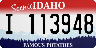 ID license plate I113948