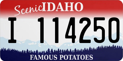 ID license plate I114250