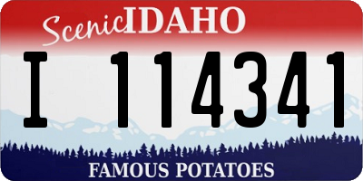ID license plate I114341