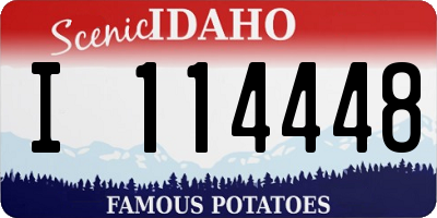 ID license plate I114448