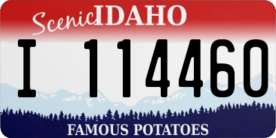 ID license plate I114460