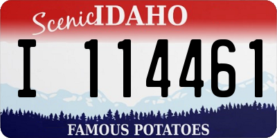 ID license plate I114461