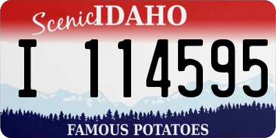 ID license plate I114595