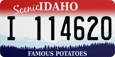 ID license plate I114620