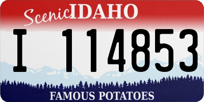 ID license plate I114853