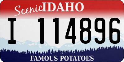 ID license plate I114896