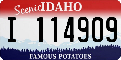 ID license plate I114909