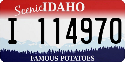 ID license plate I114970