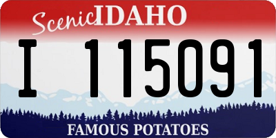 ID license plate I115091