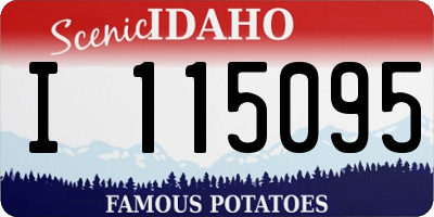 ID license plate I115095